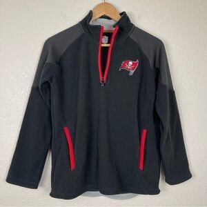 NFL Tampa Bay Buccaneers Long Sleeve 1/4 Zip Pullover Size Medium Women